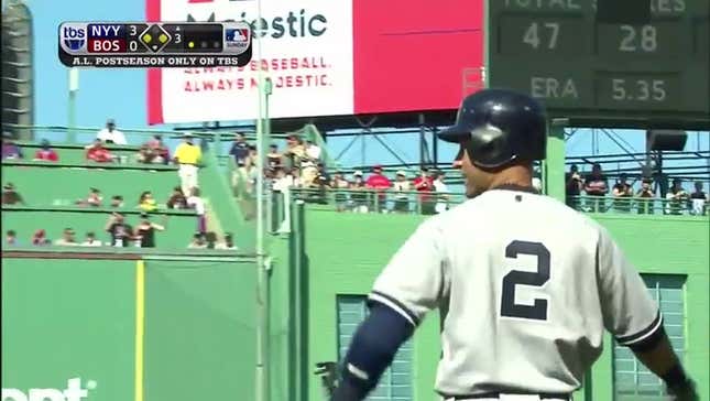Derek Jeter Hits RBI Infield Single In Final At-Bat Of Career
