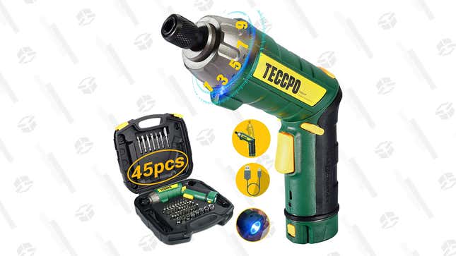 Teccpo Electric Screwdriver | $17 | Amazon | Promo Code CIC7A3KN