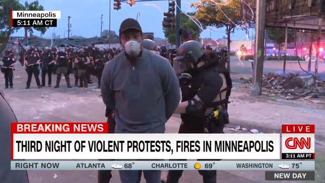 Image for article titled CNN Reporter Arrested on Live TV While Offering to Comply With Police [Update: Governor Sorry]