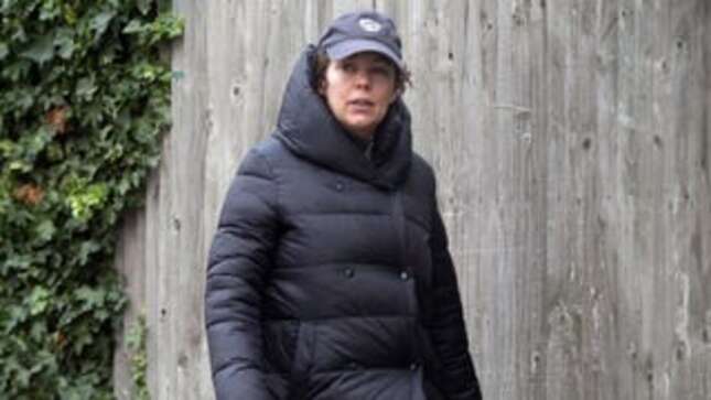 Just Some Nice Photos of <i>The Crown</i>'s Olivia Colman in a Giant-Ass Coat