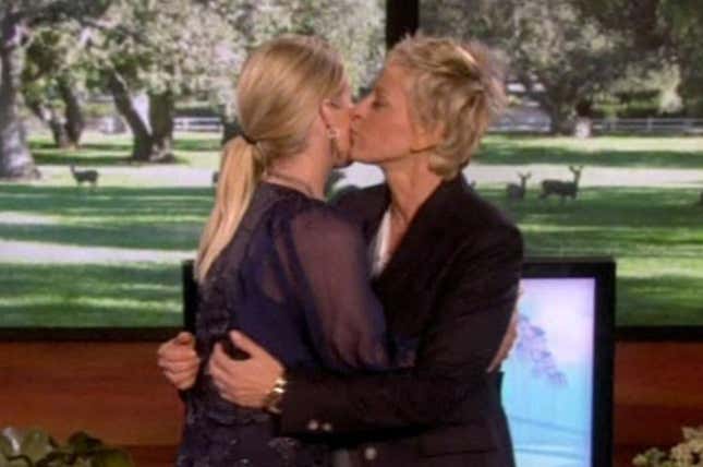 Image for article titled Jezebel Investigates: Which One of Brad Pitt's Exes Did Ellen DeGeneres Date?