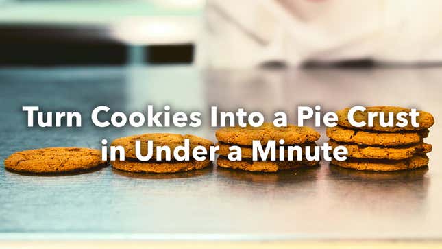 Turn Cookies Into an Awesome Pie Crust in Under a Minute