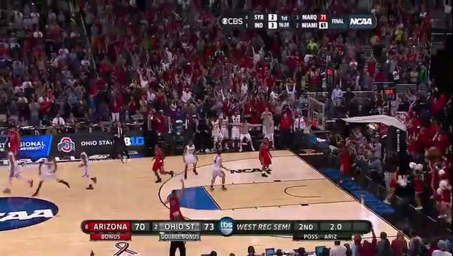 Ohio State Hits Game-Winning Three-Pointer In Final Seconds To Advance To Elite Eight