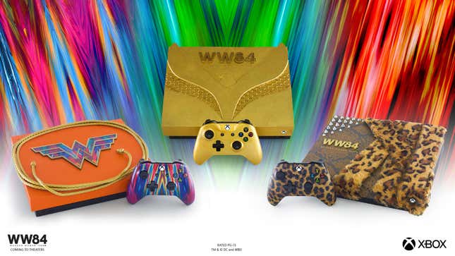 Image for article titled Microsoft&#39;s Custom Wonder Woman 1984 Xboxen Are So Fancy