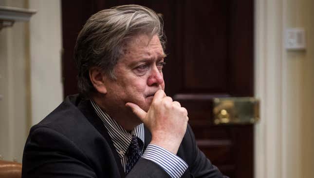 Image for article titled The Onion Remembers Steve Bannon, Trump’s Most Encrusted Advisor