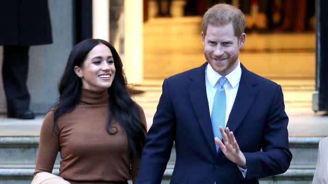 Prince Harry, Duke of Sussex and Meghan, Duchess of Sussex depart Canada House on Jan. 7, 2020, in London, England. 