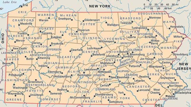 Image for article titled Report: Some People Live In Pennsylvania