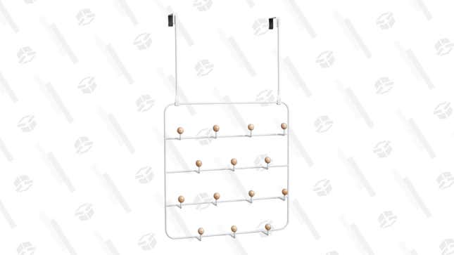 Hooks are more necessary than you think, so get an organizer that features multiple. Hang up your jackets, towels, and anything else you don’t feel like folding.