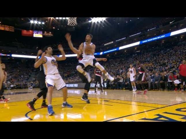 As Usual, Steph Curry's Making Outlandish Layups