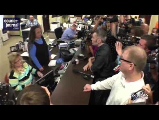 Thrice-Divorced Kentucky Homophobe Must Explain to a Judge Why She Shouldn't Be Held in Contempt