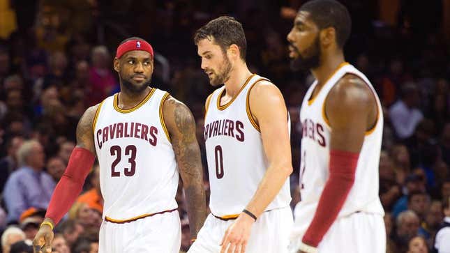 Image for article titled Report: Cavaliers Players Having Issues Gelling During Postgame Celebrations