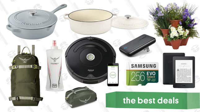 Image for article titled Monday&#39;s Best Deals: Osprey Hiking Gear, Cuisinart Cast Iron Cookware, Roomba, and More