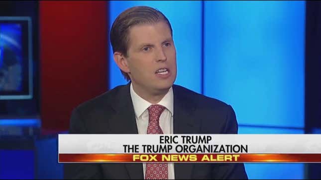 Eric ‘Vampire Face’ Trump: Dems Aren’t Even People