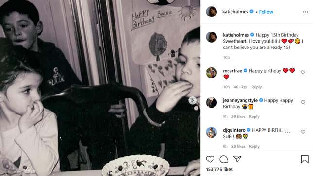 Image for article titled Happy Birthday Suri Cruise and Also Time Isn't Real