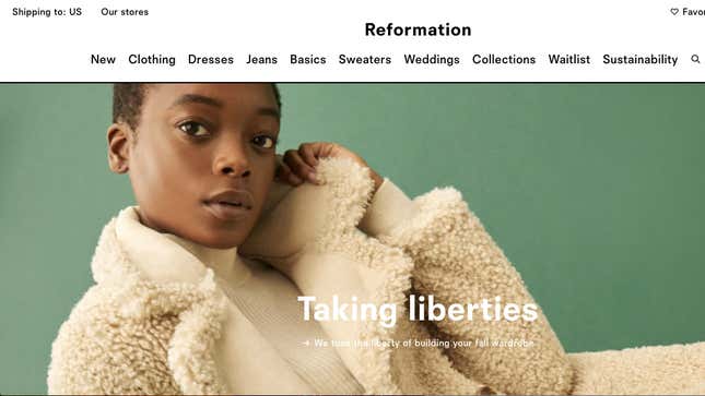 Image for article titled Reformation Conveniently Finds Its Workplace Culture Is 'Not Racist'