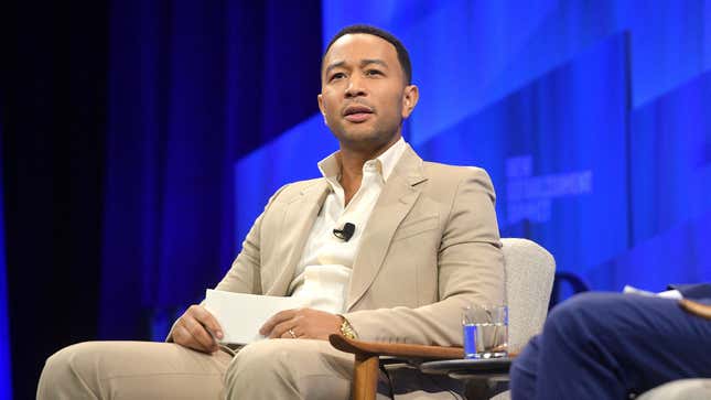 John Legend speaks onstage during ‘Legend Has It: Activism and Influence in the Age of Trump’ at Vanity Fair’s 6th Annual New Establishment Summit on October 22, 2019 in Beverly Hills, California.