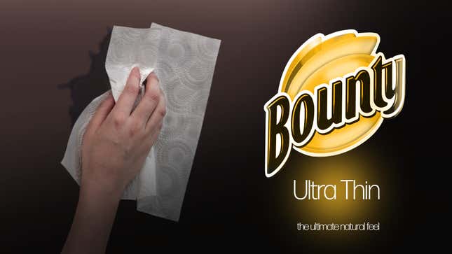 Image for article titled Bounty Unveils New Ultra-Thin Paper Towels For More Natural Feeling While Wiping Up Spills