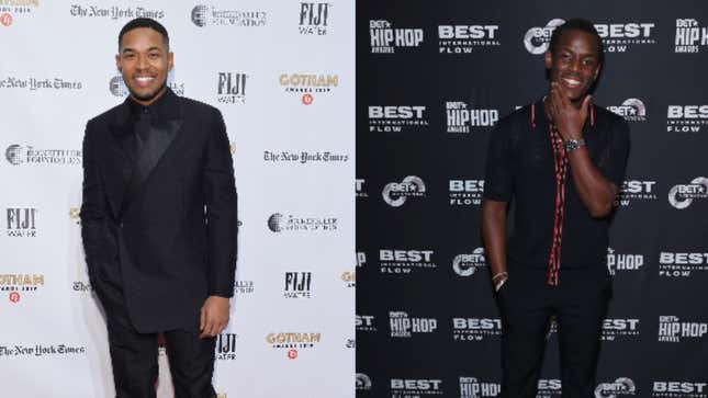 (L-R): Kelvin Harrison Jr. attends the 2019 IFP Gotham Awards with FIJI Water on Dec. 2, 2019, in New York City; Michael Ward attends BET International’s “International Flow” nominees celebration on Oct. 4, 2019, in Atlanta.