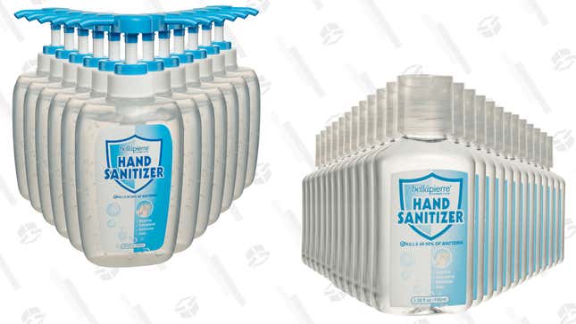 Bellapierre Hand Sanitizer (3.3 oz, 24-pack) | $18 | Meh
Bellapierre Hand Sanitizer (10.4 oz, 12-pack) | $28 | Meh