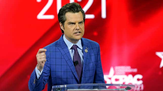 Image for article titled Rep. Matt Gaetz Faces Federal Investigation Over Alleged Relationship With 17-Year-Old Girl