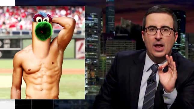 John Oliver RUDELY INTERRUPTS Yankees Grounds Crew's "Y.M.C.A." Performance, LOUDLY FARTS Directly Onto George Steinbrenner Monument In Front Of His Sons