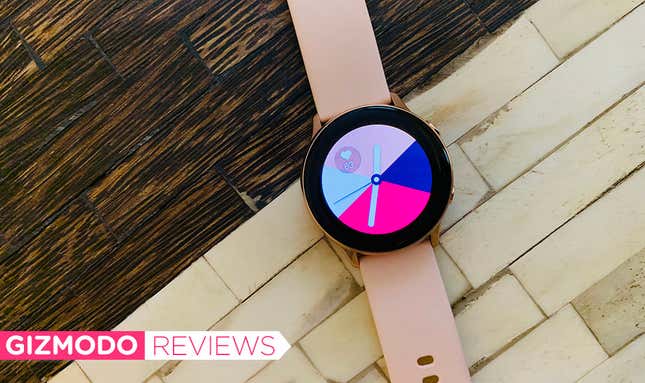 Samsung galaxy watch active rose best sale gold review