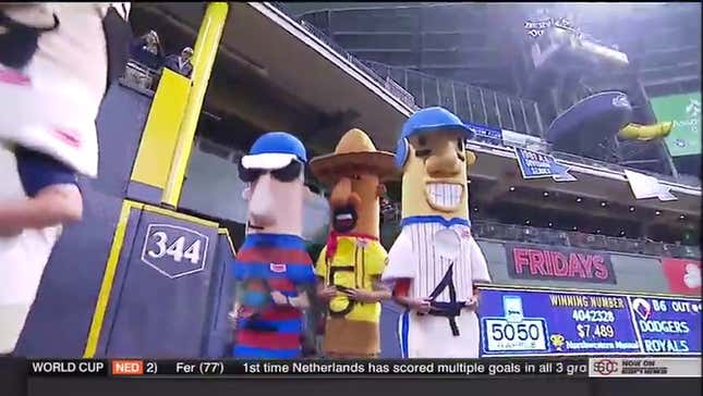 Tim Kurkjian Gets Smoked In The Sausage Race
