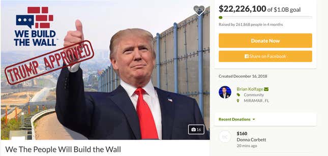 Image for article titled Man Who Raised $22 Million for Border Wall Breaks Silence to Say He&#39;s Going to Keep Being Silent With Y’all’s Money