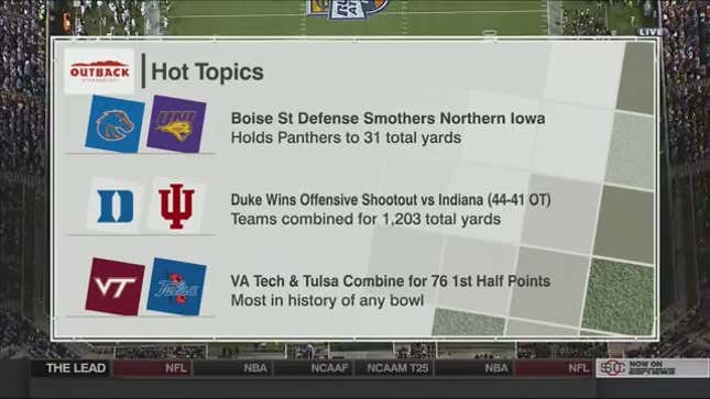 One Of ESPN's "Hot Topics" Is A Football Game That Does Not Exist