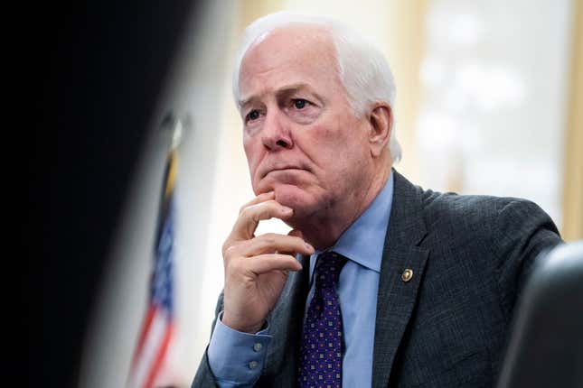 Image for article titled Texas Sen. John Cornyn: Why Do We Keep Treating Migrants Like Humans?