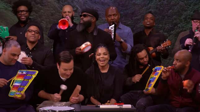 Image for article titled Well, This Is Cute: Janet Jackson Does a Classroom Instrument Remix of &#39;Runaway&#39;