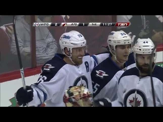 Blake Wheeler Scored Twice In 15 Seconds
