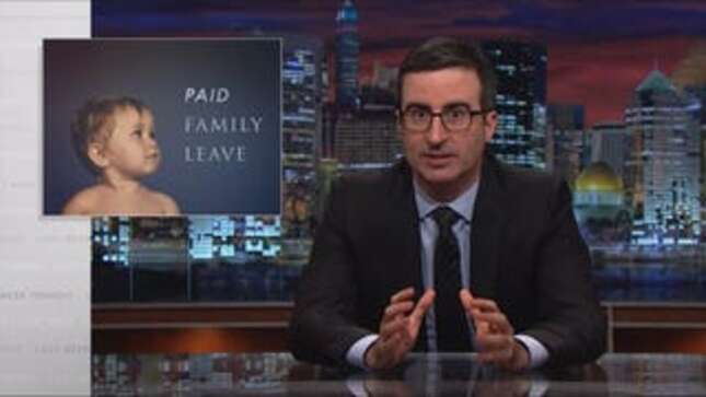 John Oliver Marks Mother's Day with a Plea for Paid Maternity Leave