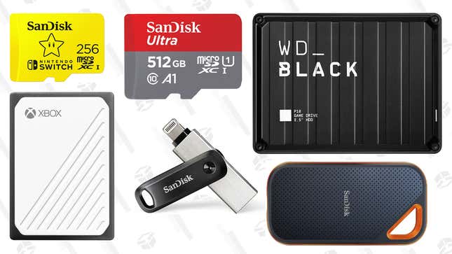 

Save up to 25% on SanDisk and Western Digital Storage | Amazon Gold Box 