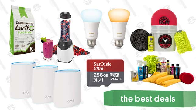 Image for article titled Thursday&#39;s Best Deals: Orbi Mesh Network, Philips Hue Lights, Chemical Guys, and More