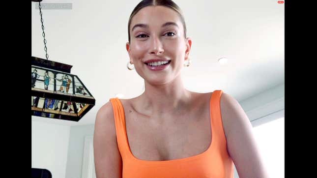 Image for article titled Hailey Bieber Is NOT Pregnant, Thank You Very Much for Asking