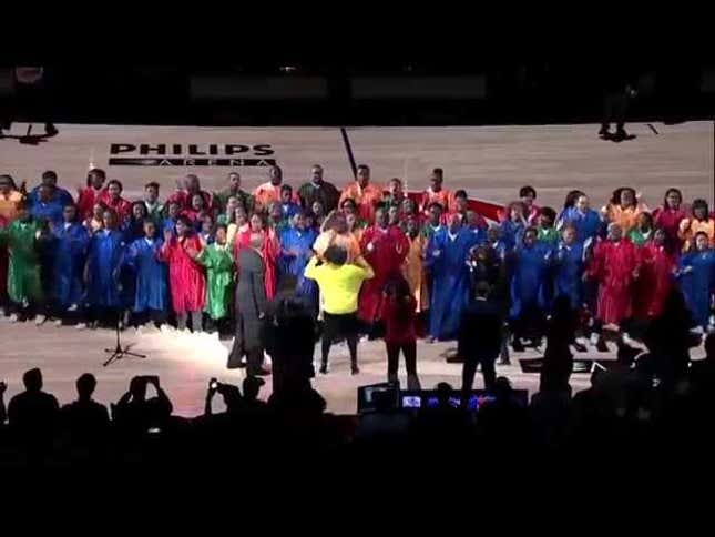 The Hawks Had A Choir Introduce The Starting Lineup, And It Was Way Cool