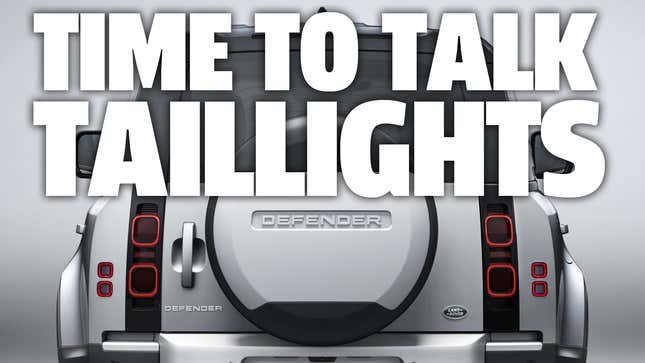 Image for article titled Let&#39;s Discuss The 2020 Land Rover Defender&#39;s Wild New Taillights