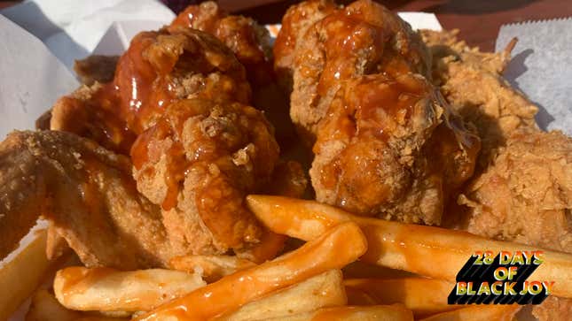 A wing order at Harold’s Chicken Shack