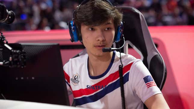 Jay “Sinatraa” Won representing Team USA in the 2018 Overwatch World Cup.