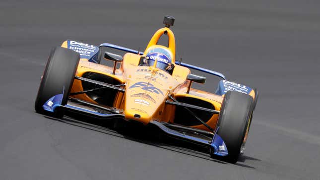 Fernando Alonso during practice for this year’s Indy 500.