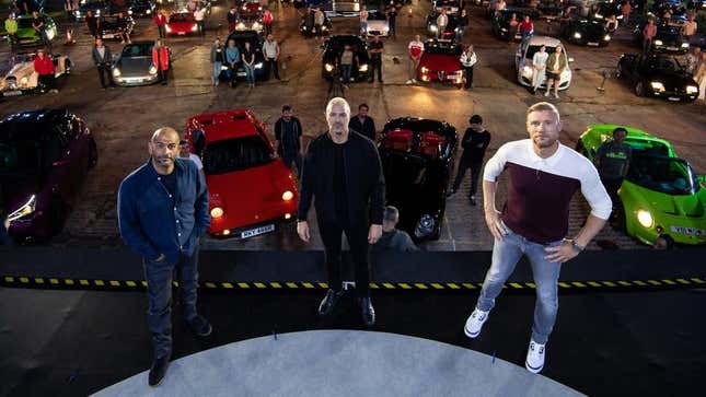 Image for article titled Top Gear&#39;s Socially Distant Studio Setup Is The Show&#39;s Best Yet