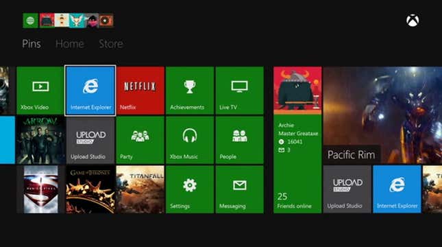 See What An Xbox One Dashboard (Might) Look Like In Action