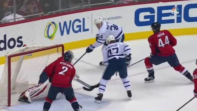 Auston Matthews Pulled Off A Video Game Assist In Real Life