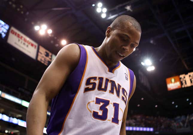 Sebastian Telfair #31 of the Phoenix Suns during the NBA game against the New York Knicks at US Airways Center on December 26, 2012 in Phoenix, Arizona.