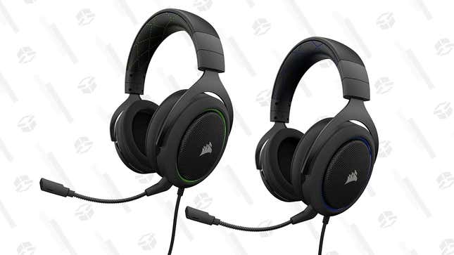 Corsair HS50 Stereo Gaming Headset (Blue or Green) | $40 | Amazon