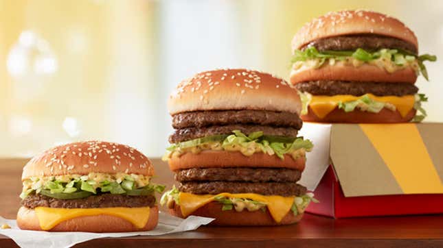 Image for article titled McDonald’s tries super-sizing the Big Mac again