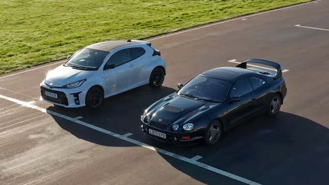 Image for article titled GR Yaris Takes On Celica GT-Four To Show Off Just How Much Quicker It Is