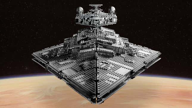 Image for article titled The 4,784-Piece Lego Star Wars UCS Imperial Star Destroyer Makes Me Want to Root for the Empire
