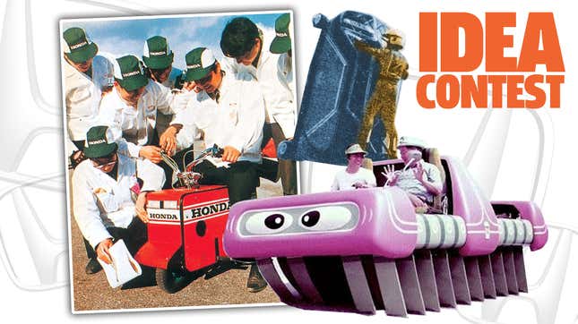 Image for article titled Honda Used To Hold Annual &quot;Idea Contests&quot; That Gave The World The Folding Motocompo Motorbike And A Vertical-Driving Car